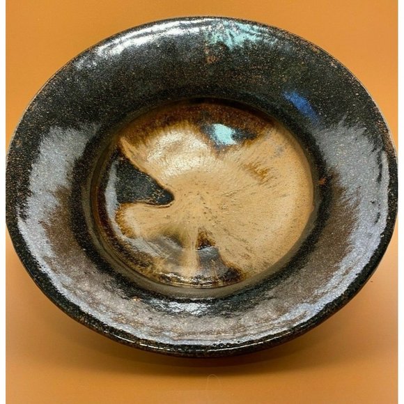 David Salk Early Pottery Bowl Circa 1960-70 Heavy Clay Signed Collector 10.5" - Picture 2 of 7